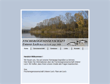 Tablet Screenshot of fischerei-unterer-lech.de
